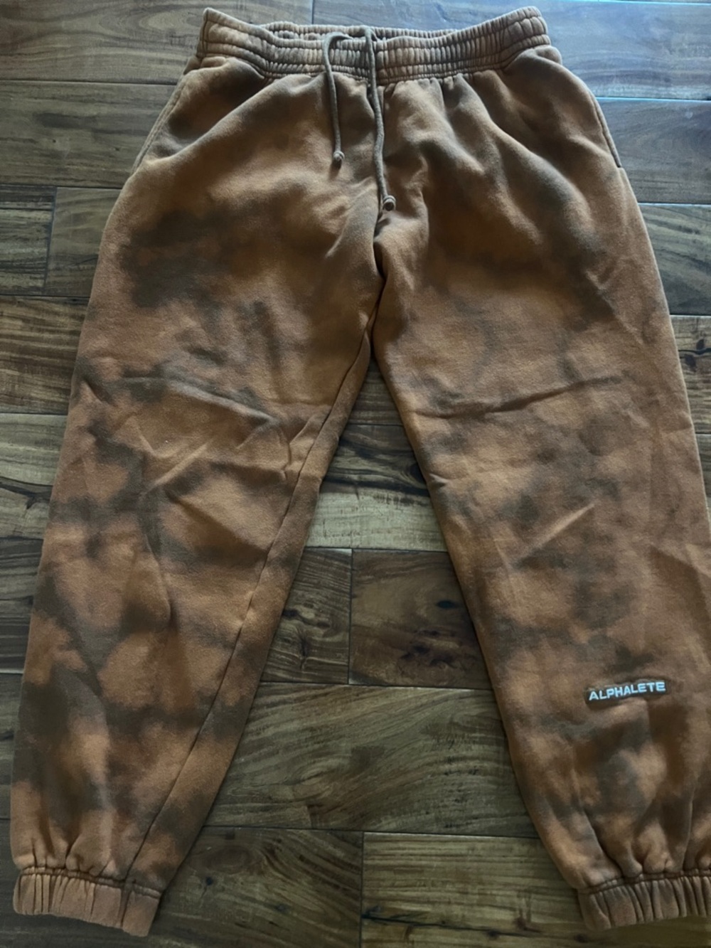 Alphalete Brown Tie-Dye Joggers